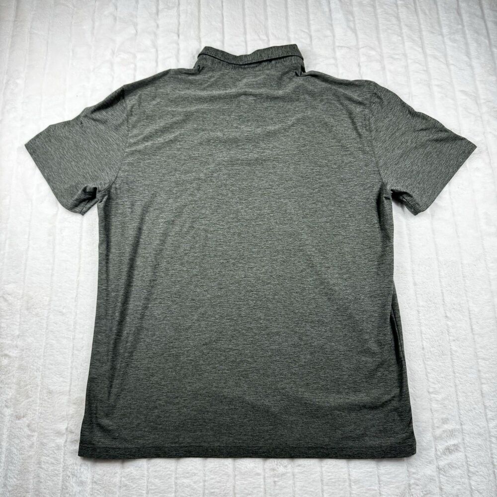 Vuori Strato Tech Mens Polo Shirt Short Sleeve Gray Athletic Golf Size L Stretch - Picture 2 of 10